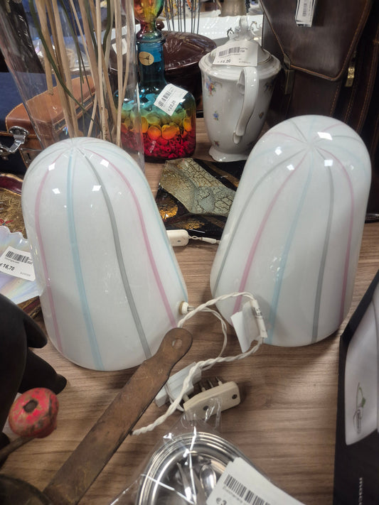 Coppia lampade stile fungo